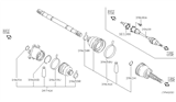 Diagram for Infiniti QX56 Axle Shaft - 39600-7S000