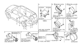 Diagram for Infiniti QX56 Air Bag Sensor - 98820-ZE19C