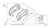 Diagram for 2009 Infiniti QX56 Instrument Cluster - 24810-ZW12A