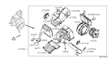 Diagram for 2008 Infiniti QX56 Blend Door Actuator - 27743-ZZ50A