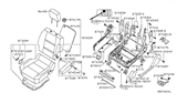 Diagram for 2005 Infiniti QX56 Armrest - 87700-7S601