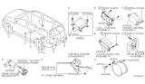 Diagram for 2004 Infiniti QX56 Parking Assist Distance Sensor - 25994-5Z001