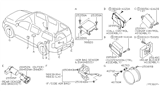 Diagram for 2005 Infiniti QX56 Air Bag Sensor - 98820-7S623