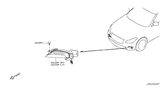 Diagram for 2014 Infiniti Q70 Side Marker Light - 26130-4AM0A