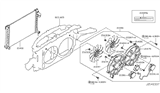 Diagram for Infiniti M37 Radiator fan - 21486-JK60A