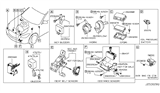 Diagram for 2014 Infiniti Q70 Horn - 25610-JK000