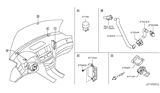 Diagram for Infiniti Q70 Climate Control Module - 27760-1MG5A