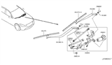 Diagram for Infiniti Q70 Windshield Wiper - 28881-1MA0A