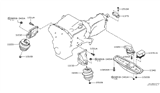 Diagram for 2012 Infiniti M35h Engine Mount Bracket - 11220-1MG0B