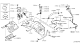 Diagram for Infiniti M37 Gas Cap - 17251-1NM0A