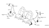 Diagram for 2016 Infiniti Q70 Seat Belt - 86884-6AB1A