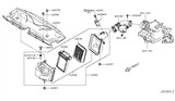 Diagram for 2016 Infiniti Q70 Air Duct - 16576-1MG0A