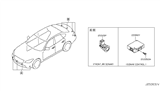 Diagram for Infiniti Q70L Parking Assist Distance Sensor - 25994-1MA0E