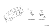 Diagram for Infiniti M56 Parking Assist Distance Sensor - 25994-1MA1E