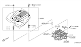 Diagram for Infiniti Q70 Engine Cover - 14041-1MG1A