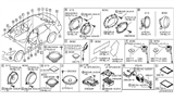 Diagram for Infiniti G25 Car Speakers - 28156-3SH0A