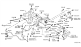 Diagram for Infiniti Q70L Rear Crossmember - 55400-1MG0C