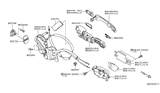 Diagram for 2017 Infiniti Q60 Door Handle - 80671-1MA1A