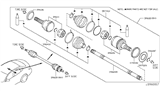 Diagram for Infiniti Q70 Axle Shaft - 39704-1MR1A