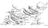 Diagram for 2012 Infiniti M35h Grille - 62256-1MA0A