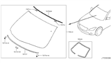 Diagram for 2013 Infiniti M37 Windshield - G2700-1MA0D