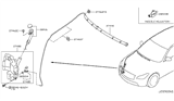 Diagram for Infiniti M56 Windshield Washer Nozzle - 28932-1ME0A