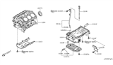 Diagram for 2012 Infiniti M35h Dipstick Tube - 11150-1MG0A