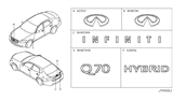 Diagram for Infiniti M35h Emblem - 63890-1MG0A