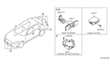 Diagram for 2016 Infiniti Q70 Parking Assist Distance Sensor - 28438-4AM0B