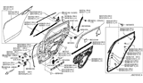 Diagram for Infiniti Q70L Window Run - 82216-1MA0B