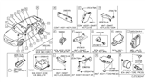 Diagram for 2017 Infiniti QX30 Air Bag Sensor - K8830-5DA0A