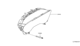 Diagram for 2018 Infiniti QX30 Instrument Cluster - 24810-5DC2B