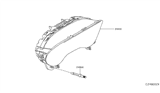 Diagram for 2017 Infiniti QX30 Instrument Cluster - 24810-5DC2B