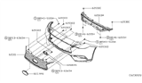 Diagram for 2018 Infiniti QX30 Grille - 62310-5DA0A