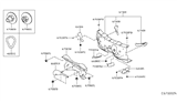 Diagram for Infiniti QX30 Body Mount Hole Plug - N5075-5DA0A