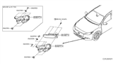 Diagram for 2018 Infiniti QX30 Fog Light - 26150-5DA2C