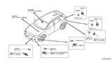Diagram for Infiniti Parking Assist Distance Sensor - 28438-5DA1C