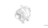 Diagram for 2017 Infiniti QX30 Alternator - 23100-5DC3A