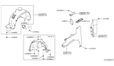 Diagram for 2019 Infiniti QX30 Fender - F3101-5DAMB