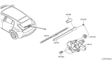 Diagram for 2018 Infiniti QX30 Wiper Motor - 28710-5DA0B