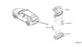 Diagram for 2019 Infiniti QX30 Tailgate Lock Actuator Motor - 90502-5DA0C