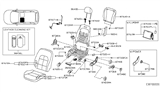 Diagram for Infiniti QX30 Seat Cover - 87370-5DD0A