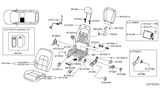 Diagram for 2019 Infiniti QX30 Seat Switch - 87317-5DB0A