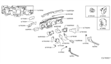 Diagram for Infiniti QX30 Steering Column Cover - 67936-5DF0A