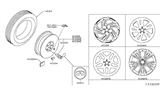 Diagram for 2017 Infiniti QX30 Wheel Cover - 40342-5DA9A