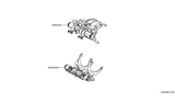 Diagram for Infiniti QX30 Shift Fork - 32805-HG00B