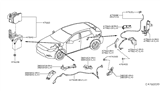 Diagram for Infiniti Speed Sensor - 47900-5DA0A