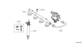 Diagram for Infiniti QX30 Fuel Rail - 17520-HG01B