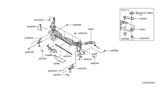 Diagram for 2017 Infiniti QX30 Radiator Support - 62512-5DC0A