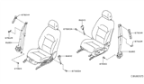 Diagram for 2018 Infiniti QX30 Seat Belt - 86885-5DC0A